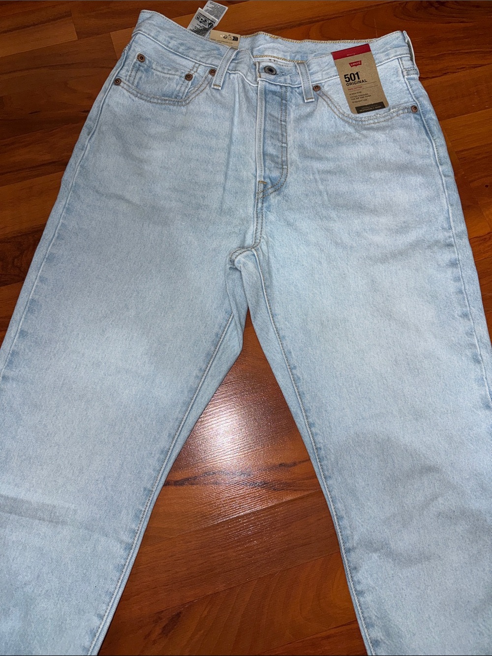 Levi's Women’s  Straight Light Blue Jeans High Rise 28 x 30
